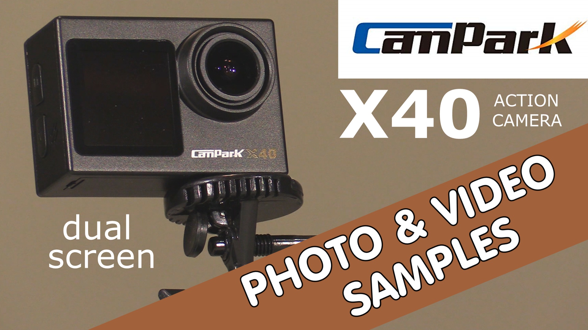 CamPark X40 アクションカメラ 本体 Watch CAMPARK X40 Dual Screen Action Camera on Amazon Live